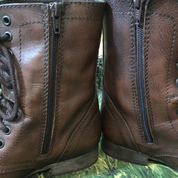Steve Madden Dark Brown Troopa Boots Size 5 1/2 - Picture 9 of 14